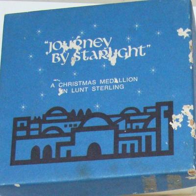 Lot 2041 - Journey by Starlight Christmas Medallion in Lunt Sterling 