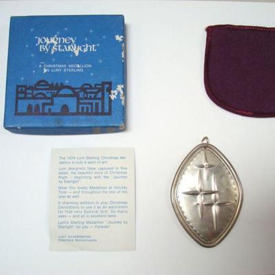 Lot 2041 - Journey by Starlight Christmas Medallion in Lunt Sterling 