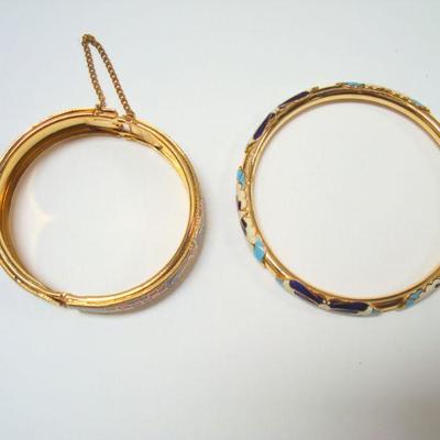 Lot 2045 -Cloisonne Set - (1) Necklace (2) Bracelets 