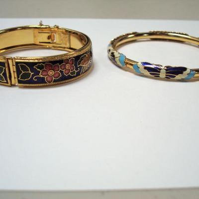 Lot 2045 -Cloisonne Set - (1) Necklace (2) Bracelets 