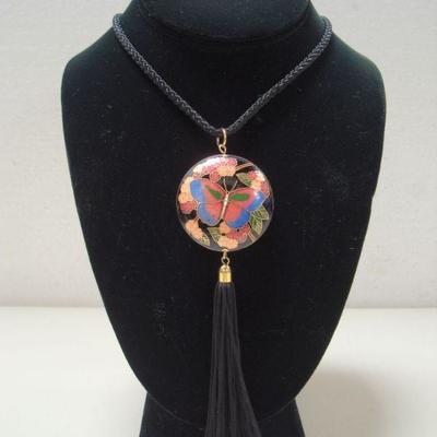Lot 2045 -Cloisonne Set - (1) Necklace (2) Bracelets 