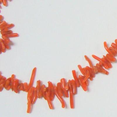 Lot 2047 - Bright Orange Coral Bracelet 