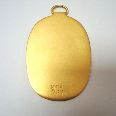 Lot 2048  GF Necklace Pendant Egyptian Themed with Hieroglyphics 