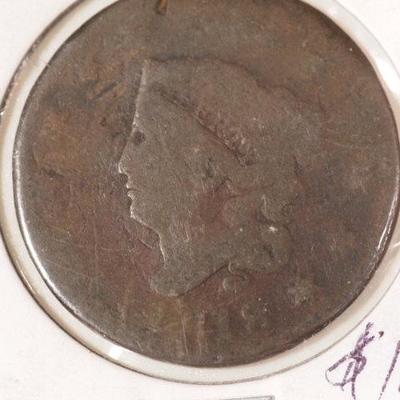 1818 Large Cent in Fair condition 1128