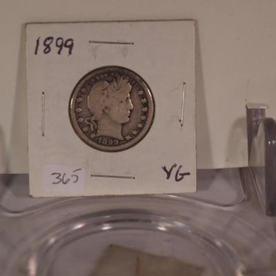 1899 Barber Silver  Quarter  1115