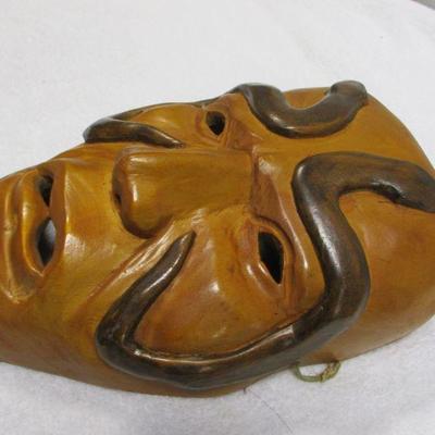 Lot 3 - Native American Ceremonial Wood Carved Mask Double Serpent 11
