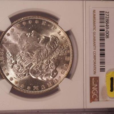 1887 S Morgan Silver Dollar   1111