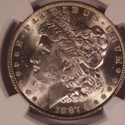 1887 S Morgan Silver Dollar   1111