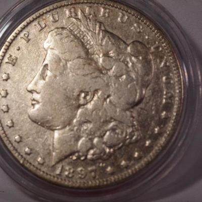1897 O Morgan Silver Dollar   1084