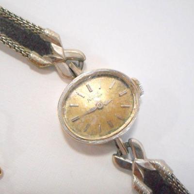 Lot 3092 - 14K White Gold Watch 14K Yellow Gold + 925 Silver