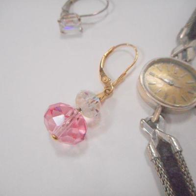 Lot 3092 - 14K White Gold Watch 14K Yellow Gold + 925 Silver