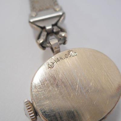 Lot 3092 - 14K White Gold Watch 14K Yellow Gold + 925 Silver