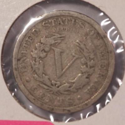 1901 Liberty Head Silver Nickel  1107