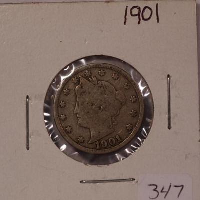 1901 Liberty Head Silver Nickel  1107