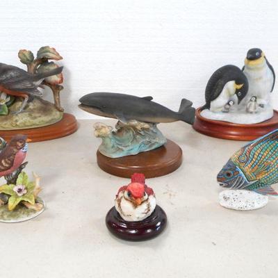 Lot 3102 - Lot of Figurines Birds and Sea Life