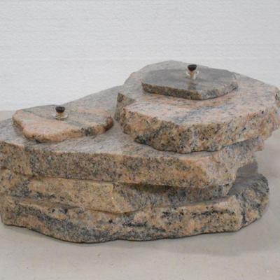 Lot 3104 - Unique Marble Oil Candle Centerpiece