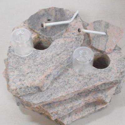 Lot 3104 - Unique Marble Oil Candle Centerpiece