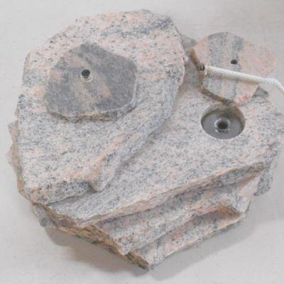 Lot 3104 - Unique Marble Oil Candle Centerpiece