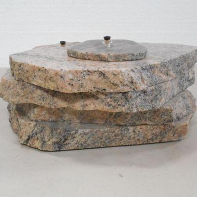 Lot 3104 - Unique Marble Oil Candle Centerpiece