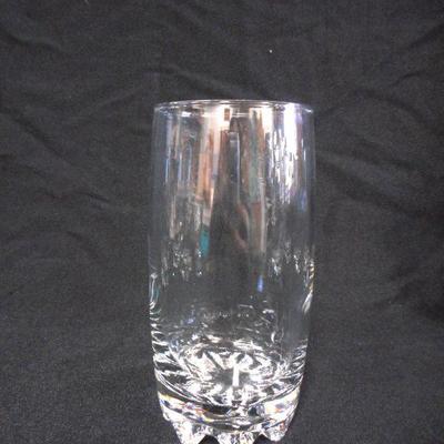 Lot 3112 - Lot of 8 Glass Tumblers Made in Italy 6 1/2'' Tall 
