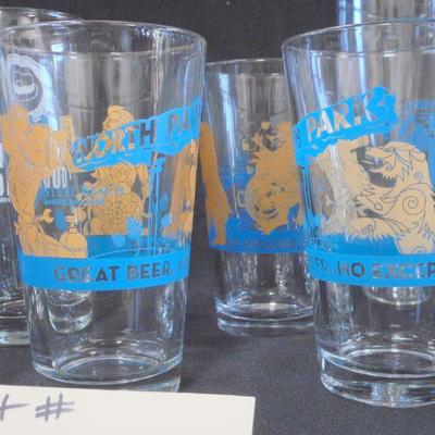 Lot 3113 - Beer Lot Glass Tumbler Set Pint Glasses barware 