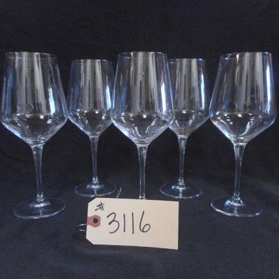 Lot 3116 - 5 Bormioli Rocco Wine Glasses