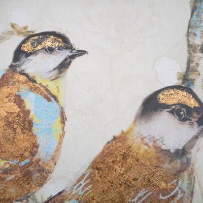 Lot 3118 - 2 Oriental Bird Panel Art Pieces