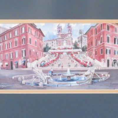 Lot 3120 - Framed Litho City Scene