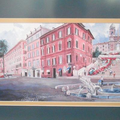 Lot 3120 - Framed Litho City Scene