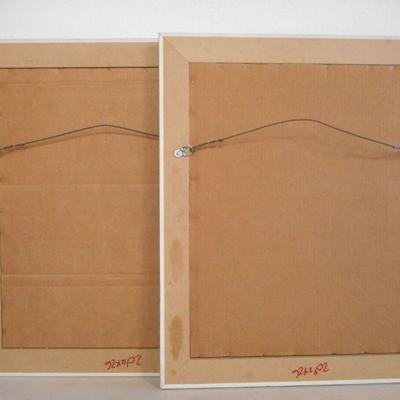 Lot 3122 - Pair of attractive + framed prints