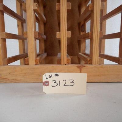 Lot 3123 - Wooden Wine Rack Storage