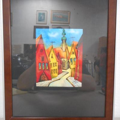 Lot 2069 - Signed Artist Print European Street Scene 