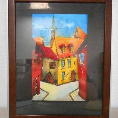 Lot 2070 - Signed Artist Print European Street Scene #2