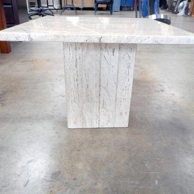 Lot 1074 - x2 Marble End Tables 