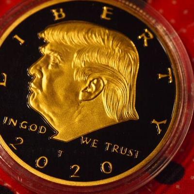 2020 Donald Trump Liberty Colorized Collectible Coin   1055