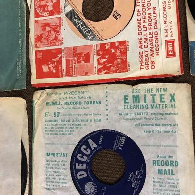 Lot # 66  Lot of (6) Vintage 45 Records