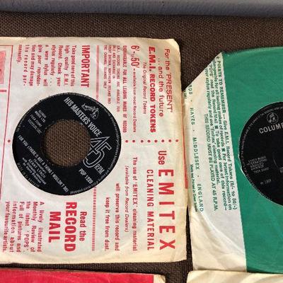 Lot # 68 Lot of (6) 45 Records Exile - kiss you 