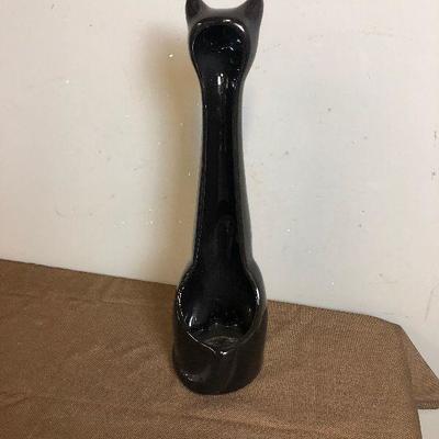 Lot # 89 Cool Black Cat doubles as a brush holder 
