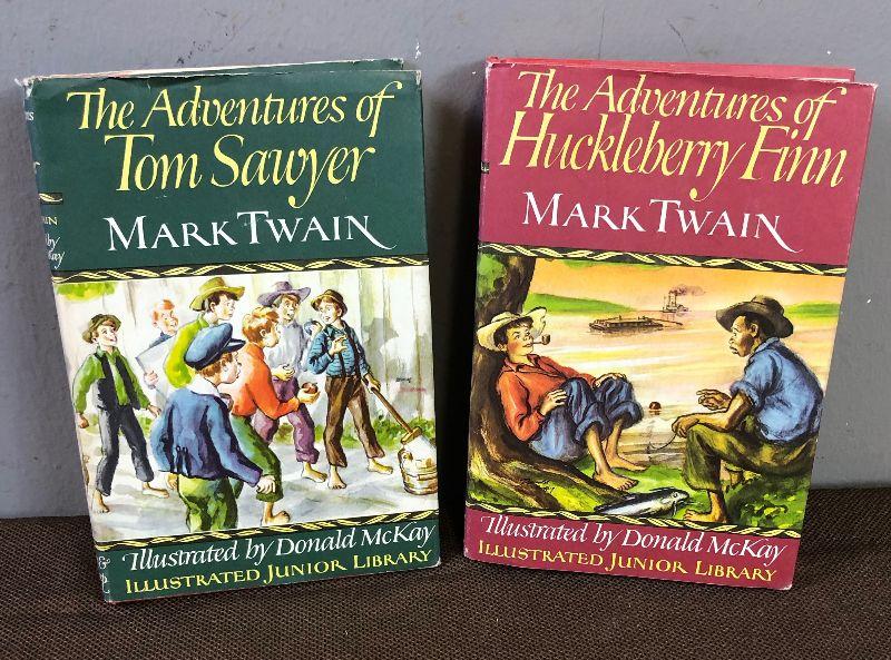 Lot # 99 2 Vintage Mark Twain Hardback books | EstateSales.org