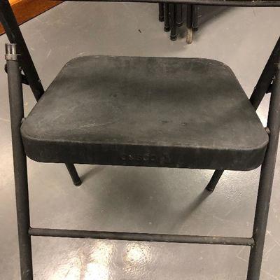 Lot #143 Black metal folding chair