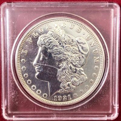 Lot #150 1921 Morgan Silver Dollar 90% silver