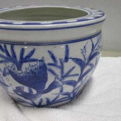 Lot 18 - Blue White Elephant Tea Pot â€“ Bombay Company & Pot
