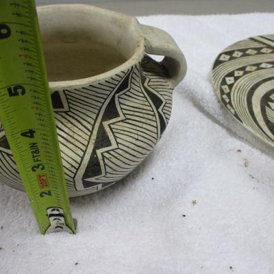 Lot 24 - Native American Pottery Plate & Cup