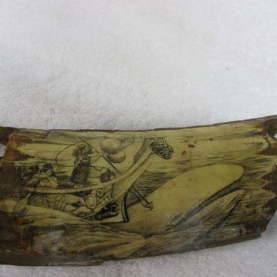 Lot 40 - Whale Tooth Scrimshaw with Whaling Scene 8