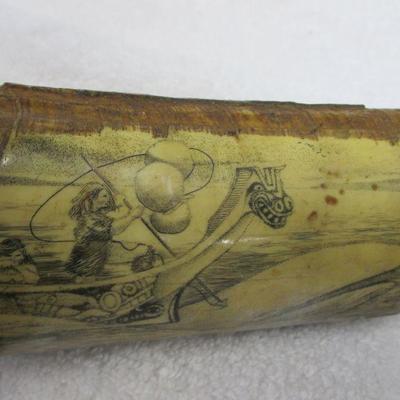 Lot 40 - Whale Tooth Scrimshaw with Whaling Scene 8