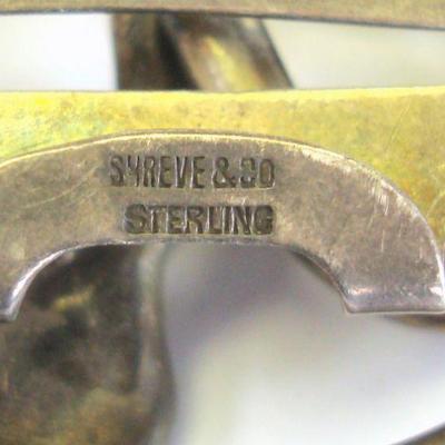 Lot 2076 - Shreve & Co Sterling Silver Rattle Snake with Ruby Eyes - Buckle?