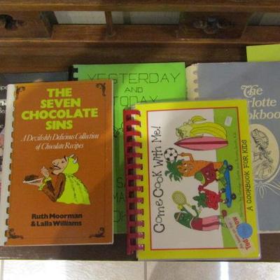 Nice Collection of Cook Books on Both Shelves (See all Pictures)
