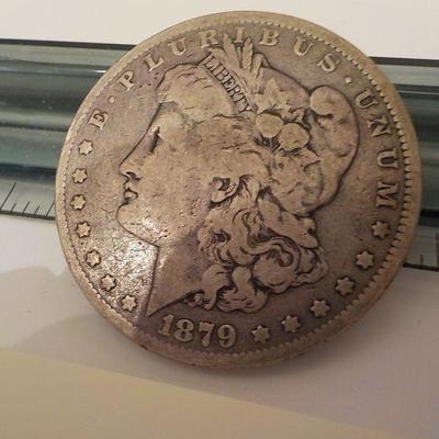 1879 Morgan Silver dollar.