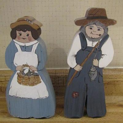 Wood Cut Out Country Couple 10