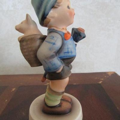 Collectible Goebel Hummel 1948 Little Boy with Pig in a Basket